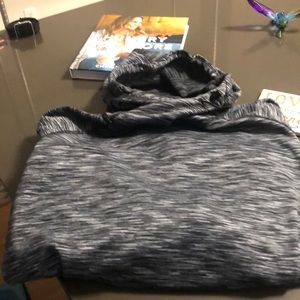 Warm fleece inside comfortable hoodie night jog